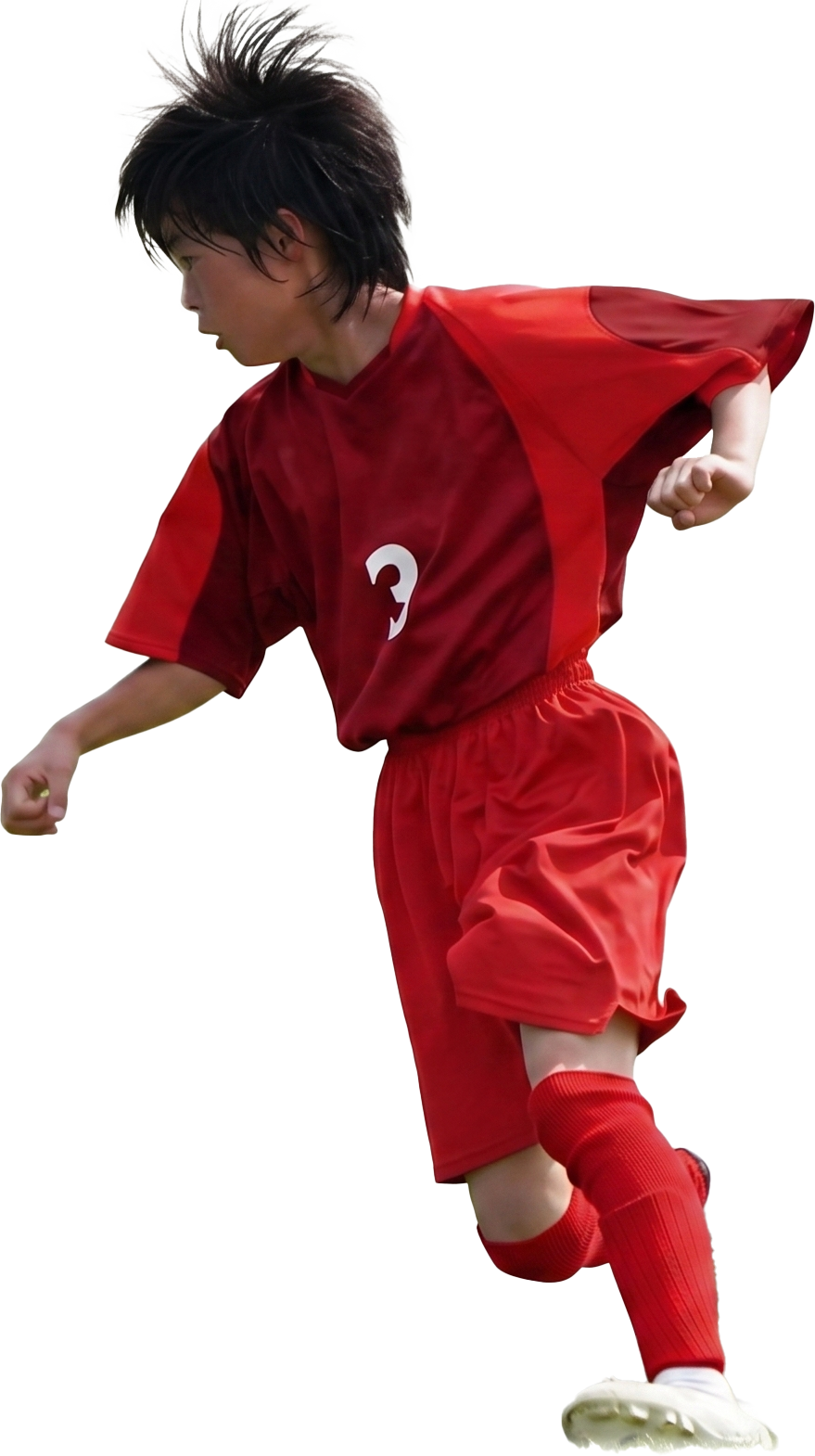 サッカーをする選手